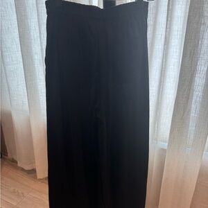 Banana Republic Black Wide-Leg Crop Pants